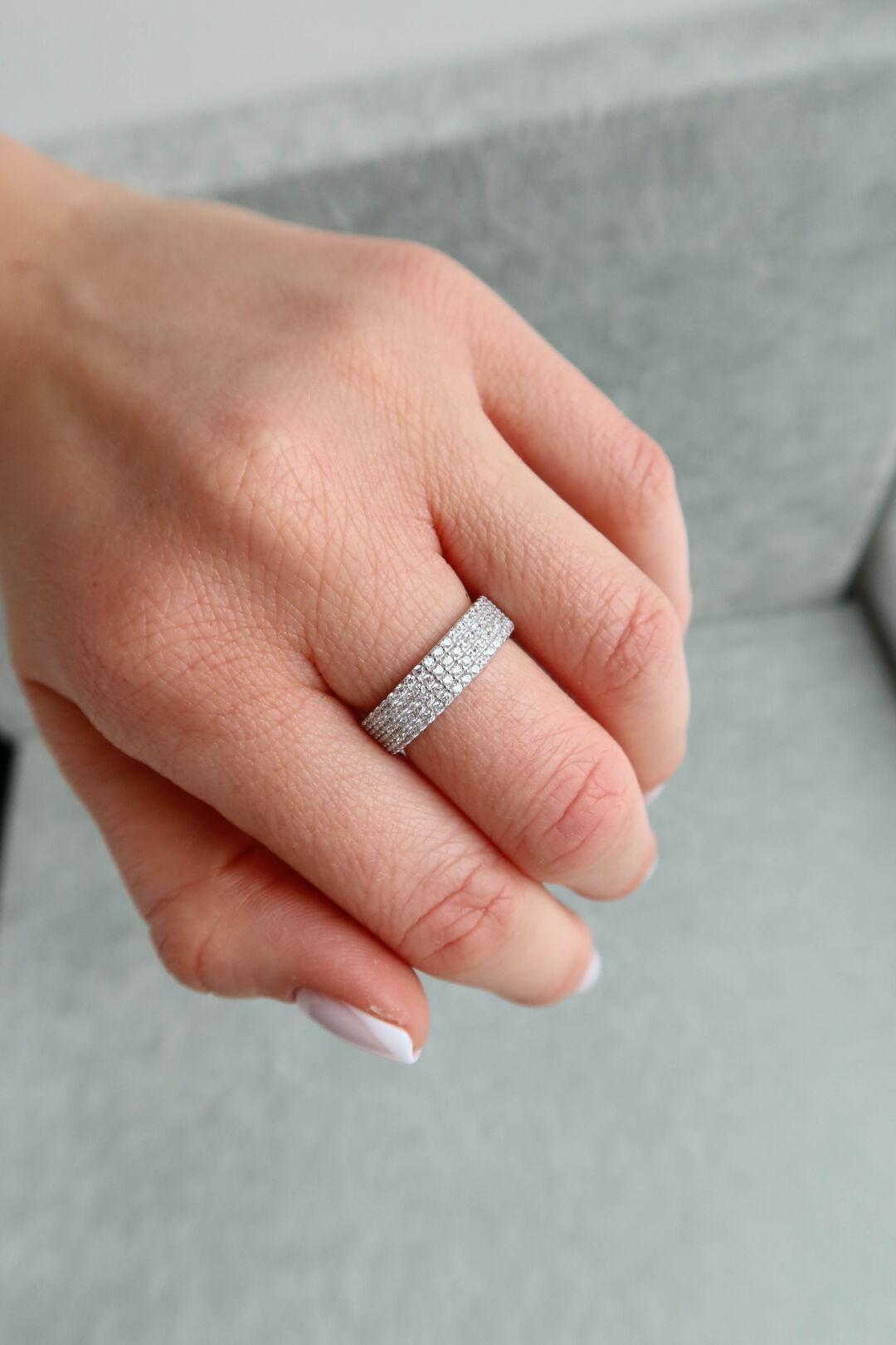 Срібна каблучка широка ЛК-0076