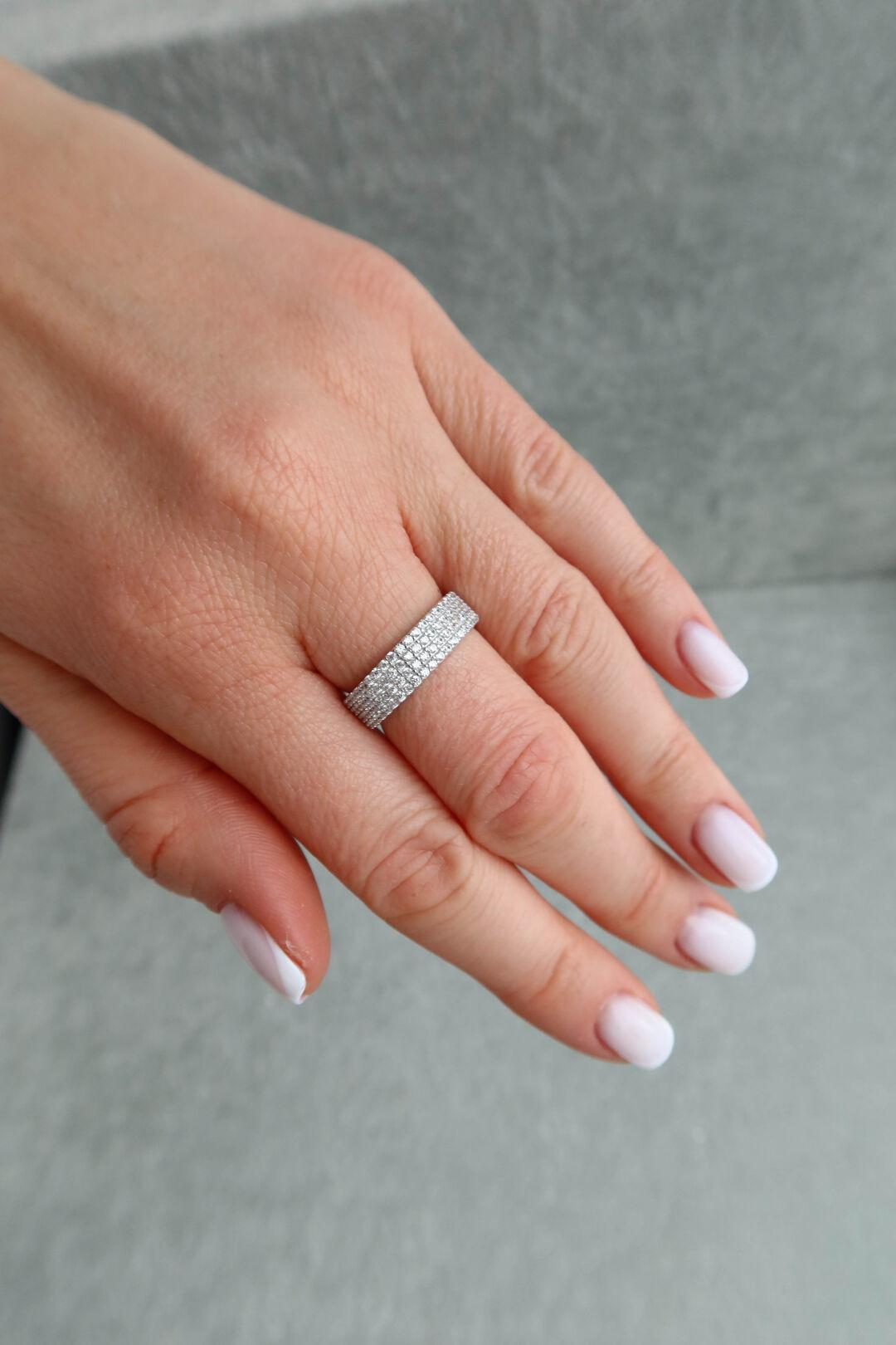 Срібна каблучка широка ЛК-0076