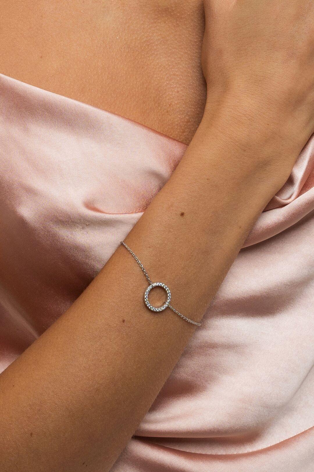 Зображення Жіночий браслет зі срібла 925 проби Коло 