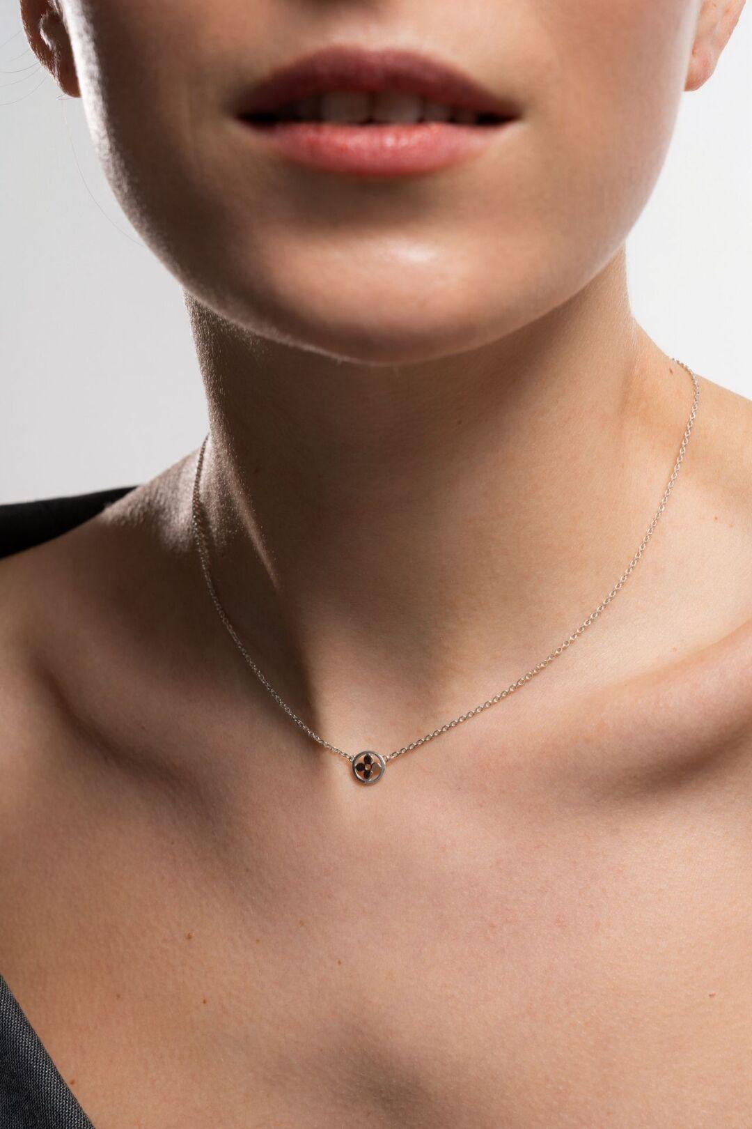 Зображення Серебряное колье Серебро 925° Золото 375° при наведенні