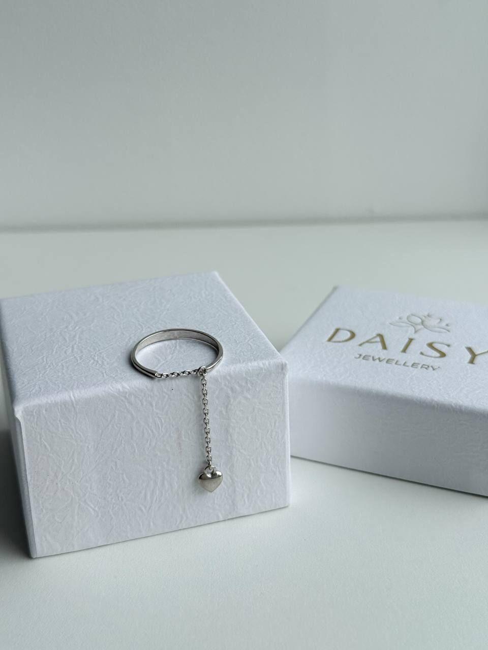 Зображення Жіноча срібна каблучка з підвіскою