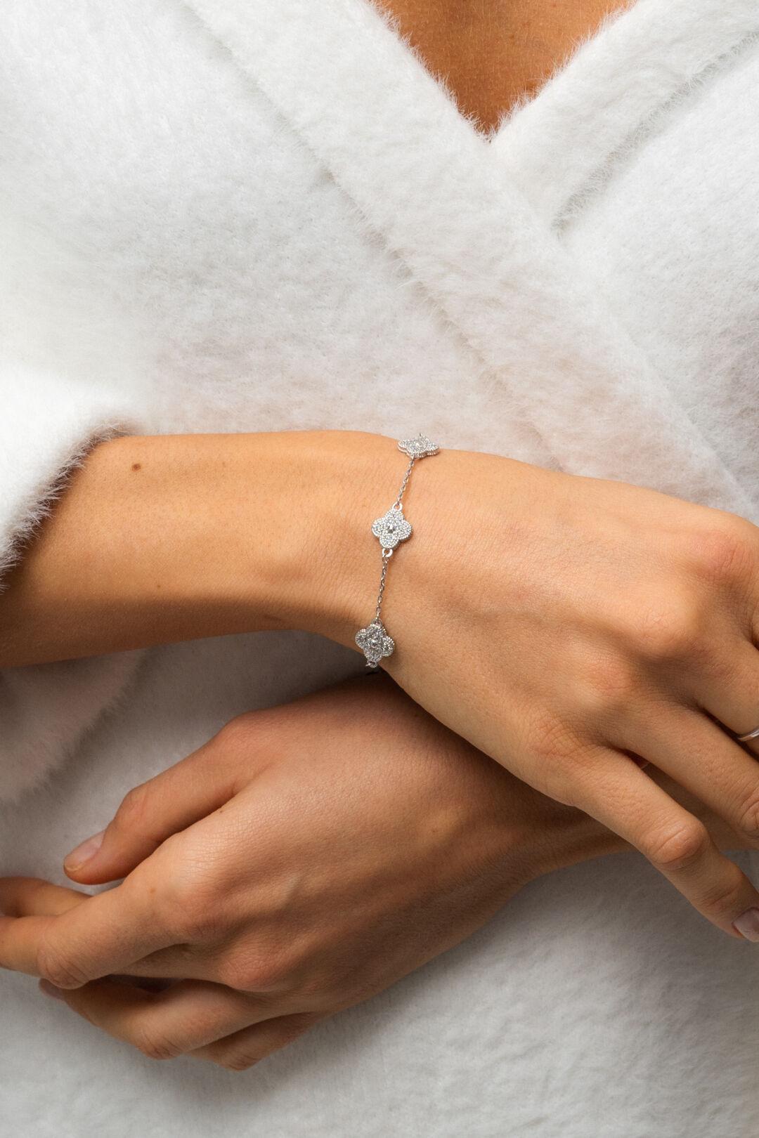 Зображення Браслет срібло 925° з фіанітами