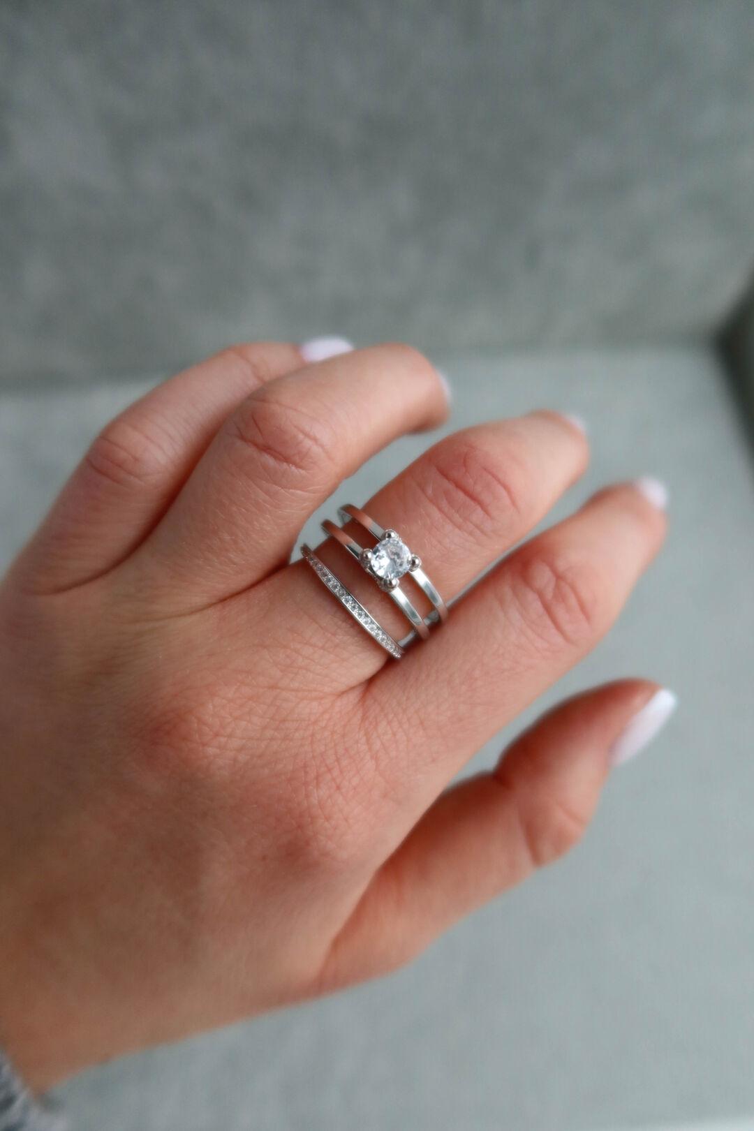 Срібна каблучка-трансформер 