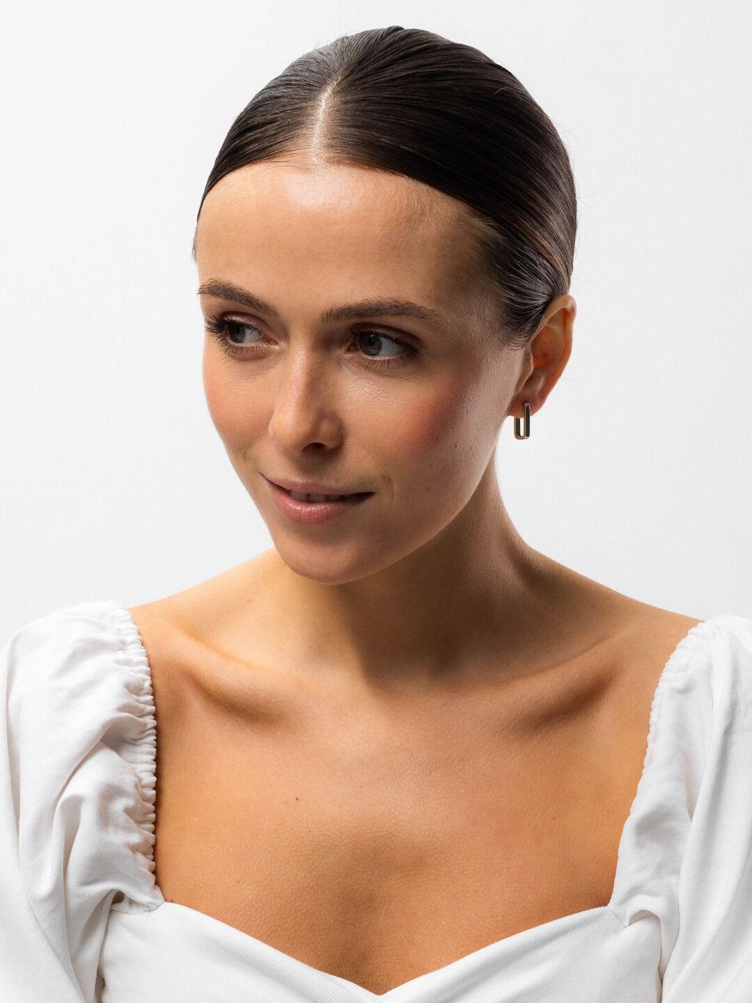 Зображення Минималистичные серьги из серебра 925 пробы при наведенні