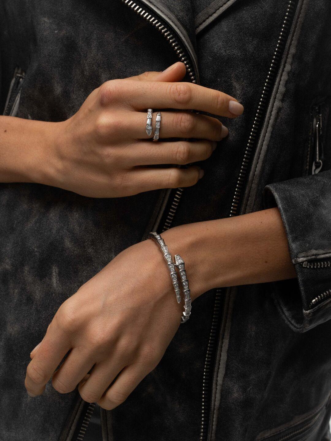 Зображення Серебряное кольцо Змея при наведенні